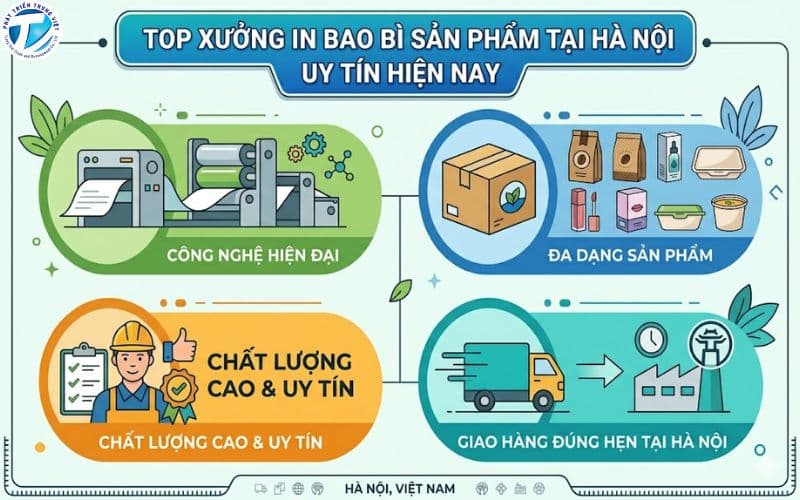Top Xưởng In Bao Bì Sản Phẩm Tại Hà Nội Uy Tín Hiện Nay